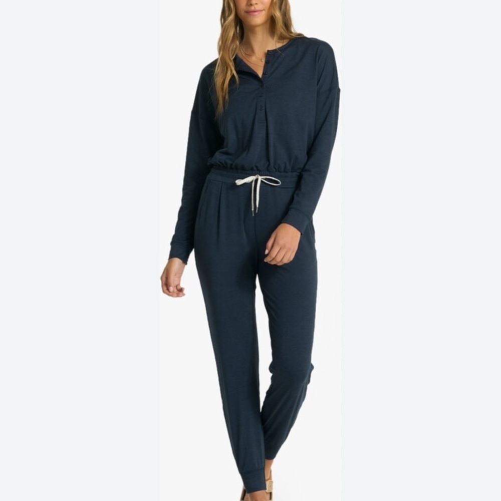 Vuori Long Sleeve Henley Jumpsuit